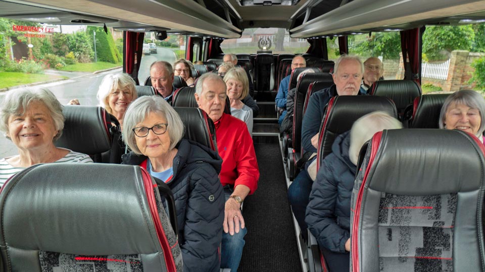 Some of the Garden Group members on the coach